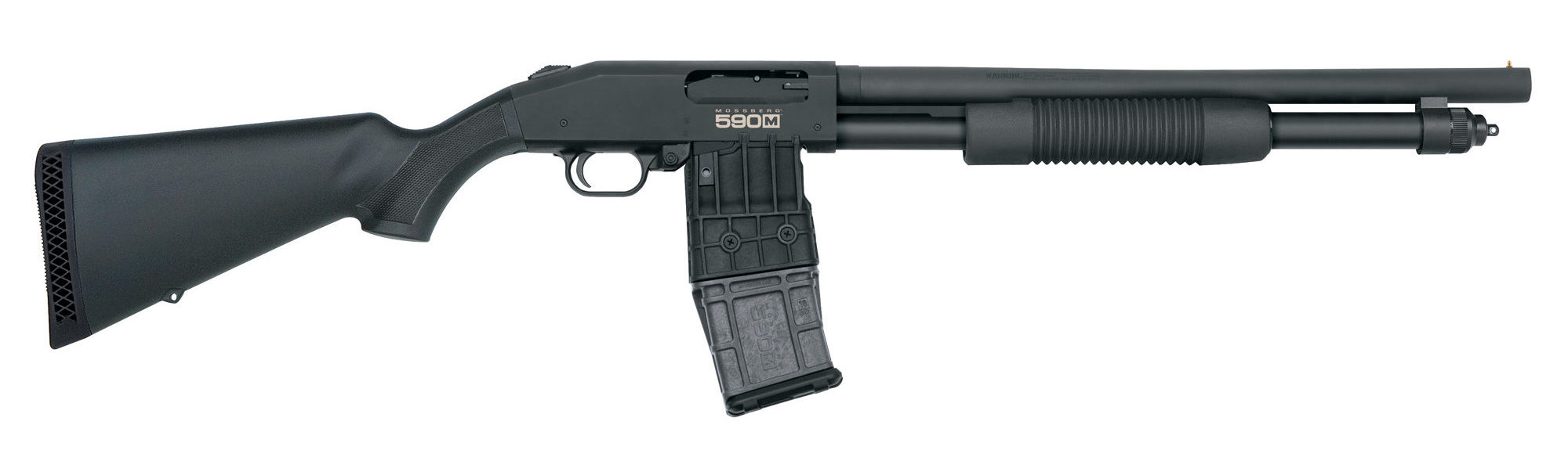 Mossberg 590m</br>12ga, 18.5", Blue, Synthetic, Right Hand, </br> Pump Action Shotgun</br>10 Round Mag</br>