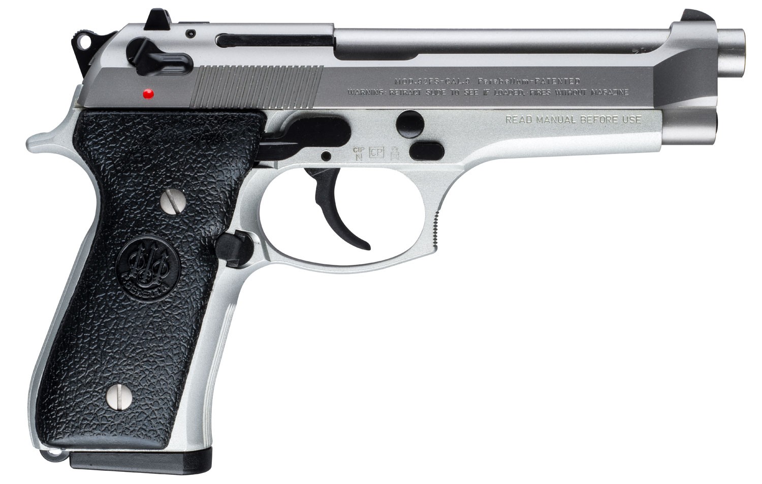  <BODY><P STYLE="FONT-FAMILY:ARIAL;"><P ALIGN="LEFT">
Manufacturer: Beretta</BR>
Manufacturer Part #: JS92F520</BR>
Model: 92FS</BR>
Action: Semi-automatic</BR>
Caliber: 9MM</BR>
Barrel Length: 4.9"</BR>
Frame/Material: Alloy</BR>
Finish/Color: Stainless</BR>
Capacity: 10Rd</BR>
<H1 STYLE="COLOR:GREEN">$775</H1></P></BODY></HTML>